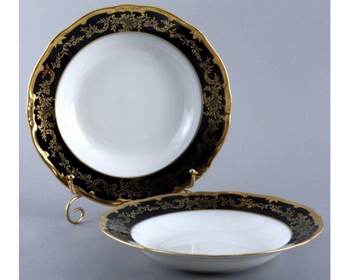 Набор глубоких тарелок 24 см Weimar Porzellan Ювел синий