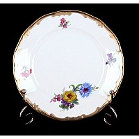 Набор тарелок Мейсенский букет Weimar Porzellan 17 см 6 штук