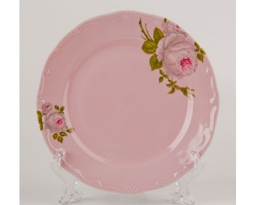 Набор тарелок Алвин розовый Weimar Porzellan 19 см 6 штук