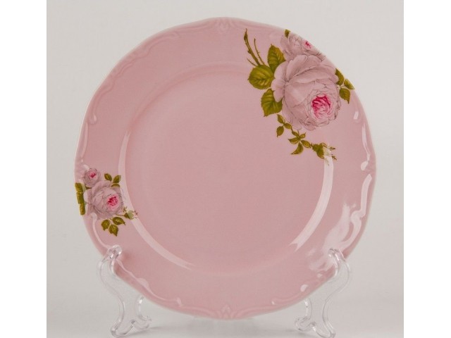 Набор тарелок Алвин розовый Weimar Porzellan 19 см 6 штук