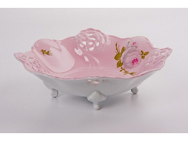 Сухарница 27 см Weimar Porzellan Алвин розовый