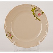 Набор тарелок Алвин бежевый Weimar Porzellan 24 см 6 штук