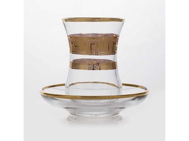 Набор для чая Армуда Костка Union Glass на 6 персон 12 предметов