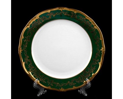 Набор тарелок 24 см Weimar Porzellan Ювел зеленый 876