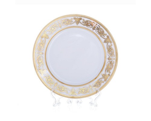 Набор тарелок Bavaria Александрия Голд/белый 27 см 6 штук