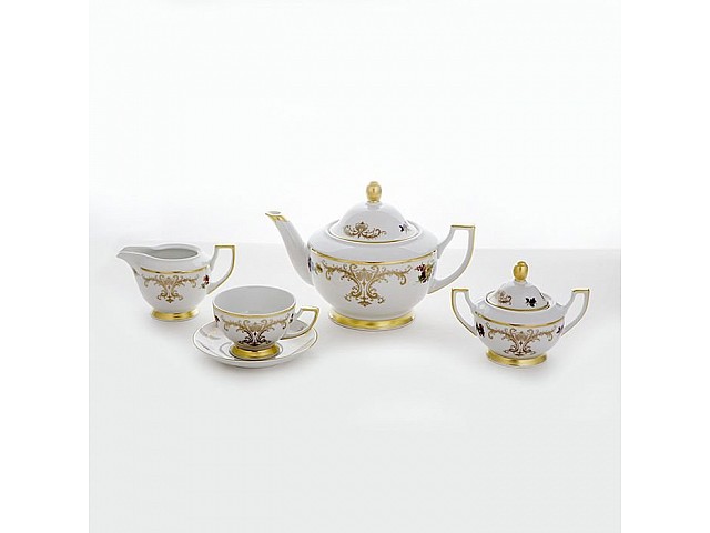 Сервиз чайный "Карин 025" Starorolsky Porzellan MZ на 6 персон 15 предметов