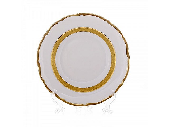 Набор тарелок Bavaria Лента золотая матовая-2 17 см 6 штук