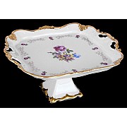 Блюдо квадратное 30см на ножке Санкт Петербург белый Weimar Porzellan