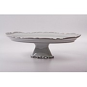 Блюдо овальное на ножке Недекорированный Weimar Porzellan