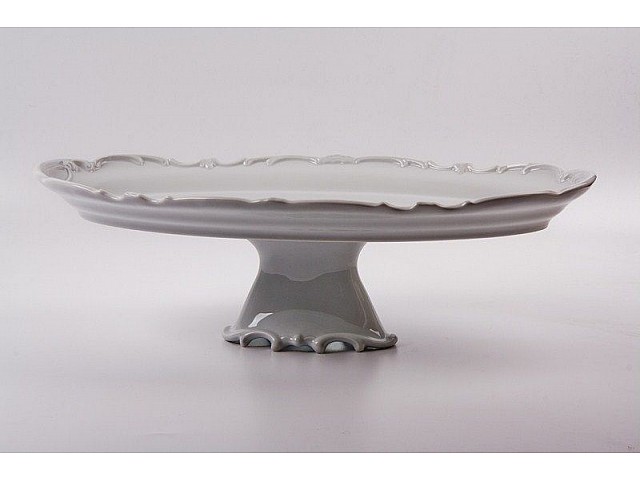 Блюдо овальное на ножке Недекорированный Weimar Porzellan