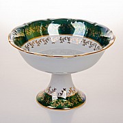 Салатник Bavaria Мария Лист зеленый 23 см на ножке