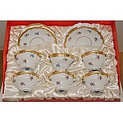 Чайный набор Weimar Porzellan Мейсенский цветок подарочный на 6 персон