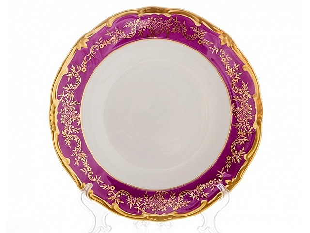 Набор разноцветных тарелок Ювел Калорс Weimar Porzellan 24 см 6 штук