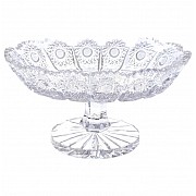 Конфетница хрустальная на ножке Glasspo 16 см