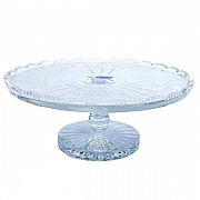 Тарелка для торта 30 см на ножке Glasspo Bohemia