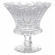 Конфетница на ножке Glasspo высокая 16 см
