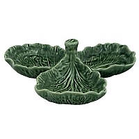 Менажница трехсекционная Bordallo Pinheiro Капуста 21,5см