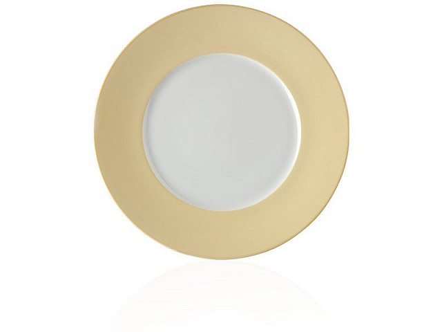 Тарелка закусочная 22 см Noritake Альта (желтый борт)