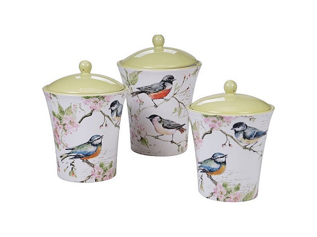 Набор банок для хранения Certified Intl "Весенний луг" 1,4л; 1,7л; 2,5л, 3 шт
