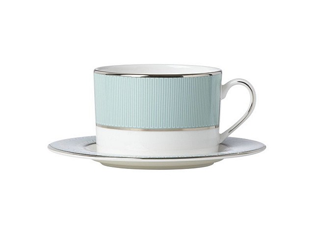 Чашка чайная с блюдцем Lenox Клара 180 мл (бирюзовая)