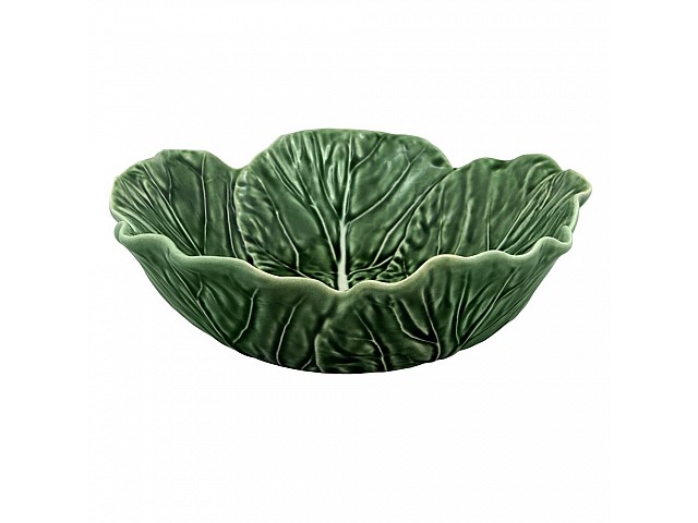 Салатник с резным краем Bordallo Pinheiro Капуста 22,5см