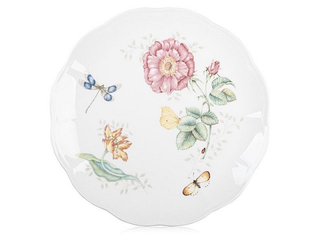Тарелка обеденная 27 см Lenox Бабочки на лугу Стрекоза