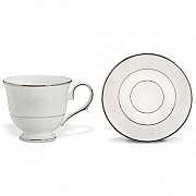 Чашка чайная с блюдцем Lenox Чистый опал 180 мл