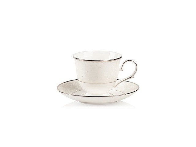 Чашка чайная с блюдцем Lenox Чистый опал 180мл