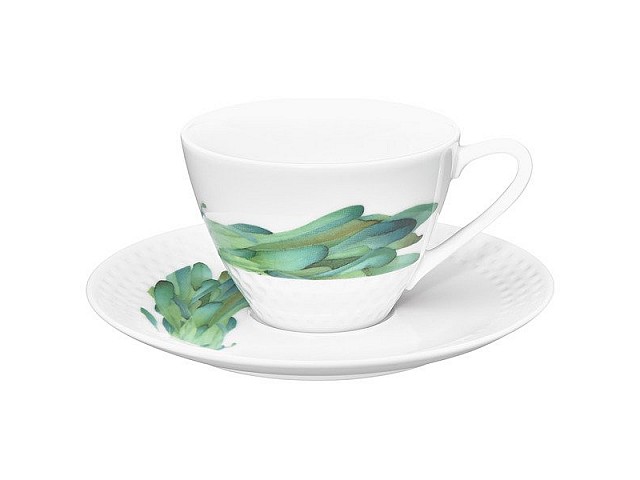 Чашка чайная с блюдцем Noritake Овощной букет Горчица 210 мл