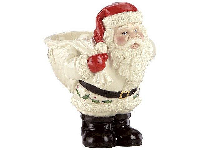 Чаша для конфет 15см Lenox Дед Мороз с мешком, Новогодние праздники
