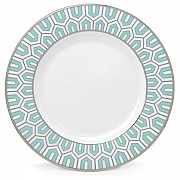 Тарелка обеденная Lenox 27 см Клара (бирюзовая)