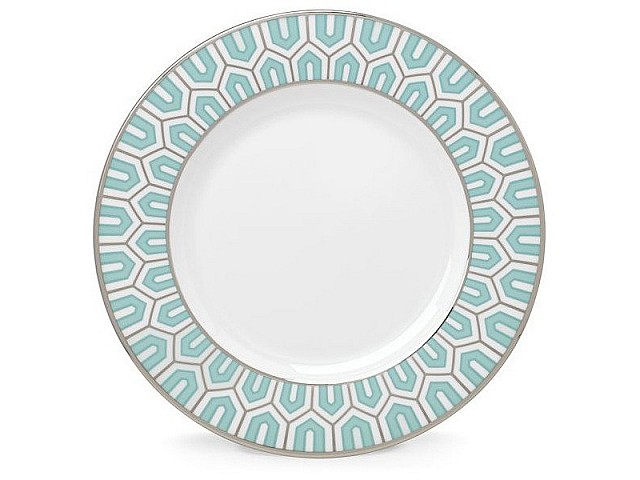 Тарелка обеденная Lenox 27 см Клара (бирюзовая)