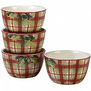 Салатник индивидуальный Certified Intl "Праздничные пожелания" 13см, (клетка)