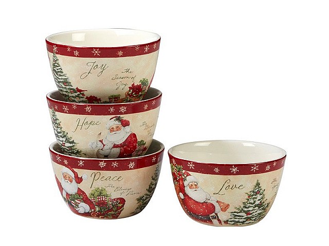 Салатник индивидуальный Certified Intl "Праздничные пожелания" 13см