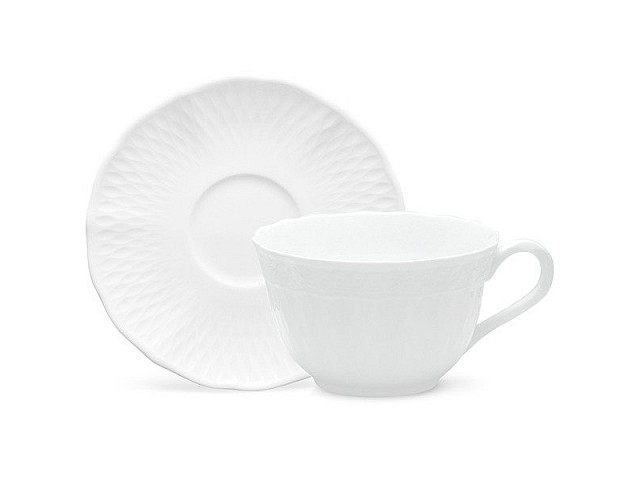 Чашка чайная с блюдцем 220 мл Noritake Шер Бланк