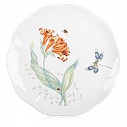 Тарелка акцентная 23 см Lenox Бабочки на лугу Стрекоза