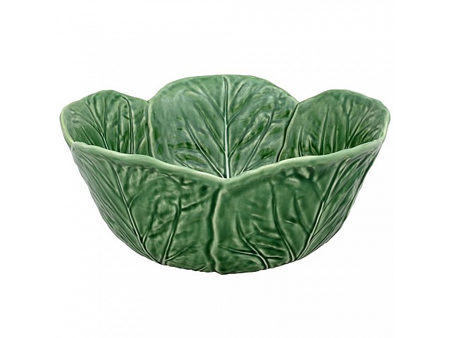 Салатник с резным краем Bordallo Pinheiro Капуста 29,5см