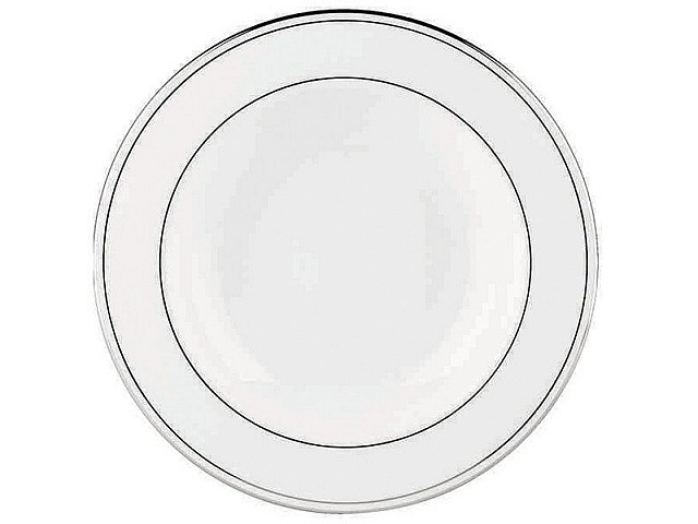 Тарелка суповая 23см Lenox Федеральный, платиновый кант