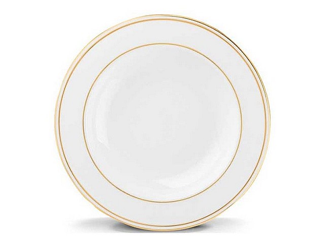 Тарелка суповая 23см Lenox Федеральный, золотой кант