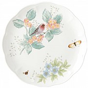 Тарелка обеденная 28 см Lenox Бабочки на лугу, Птицы Чечетка