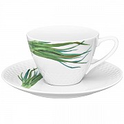 Чашка с блюдцем Овощной букет Зеленый лук Noritake 210 мл