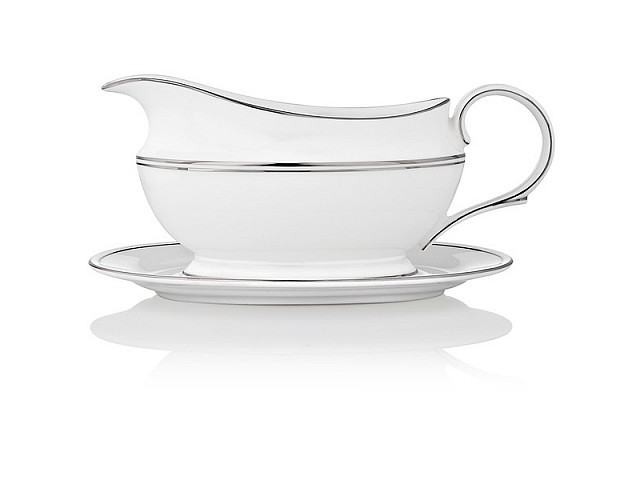 Соусник с подставкой 470 мл Lenox Федеральный, платиновый кант