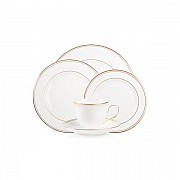 Набор столовой посуды Lenox Федеральный золотой кант на 1 персону 5 предметов подарочный