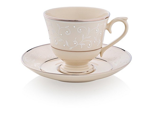 Чашка с блюдцем Lenox Чистый жемчуг 180 мл