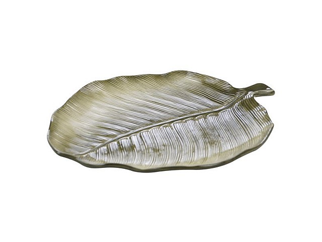 Блюдо сервировочное Certified Intl "Пальмовые листья" 34см, 3D (лист)