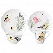 Набор посуды Lenox Бабочки на лугу Птицы Щегол на 1 персону