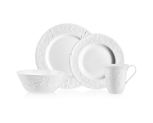 Сервиз столовый Lenox Чистый опал, рельеф на 4 персоны 16 предметов