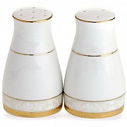 Набор из солонки и перечницы 8,5см Noritake Хэмпшир, золотой кант