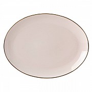 Блюдо овальное Lenox Трианна 37см (пудровое)