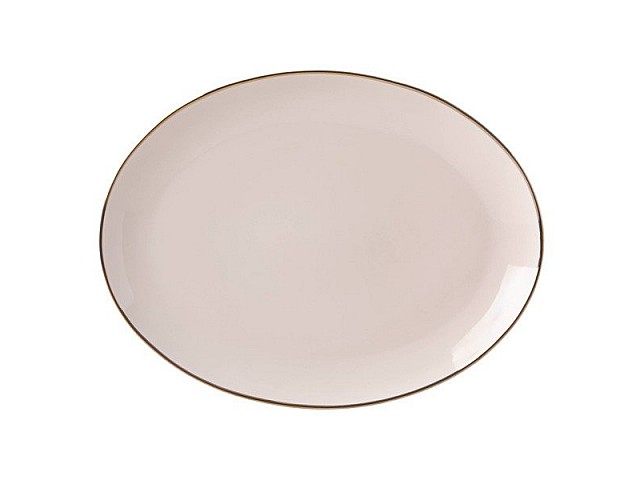 Блюдо овальное Lenox Трианна 37см (пудровое)